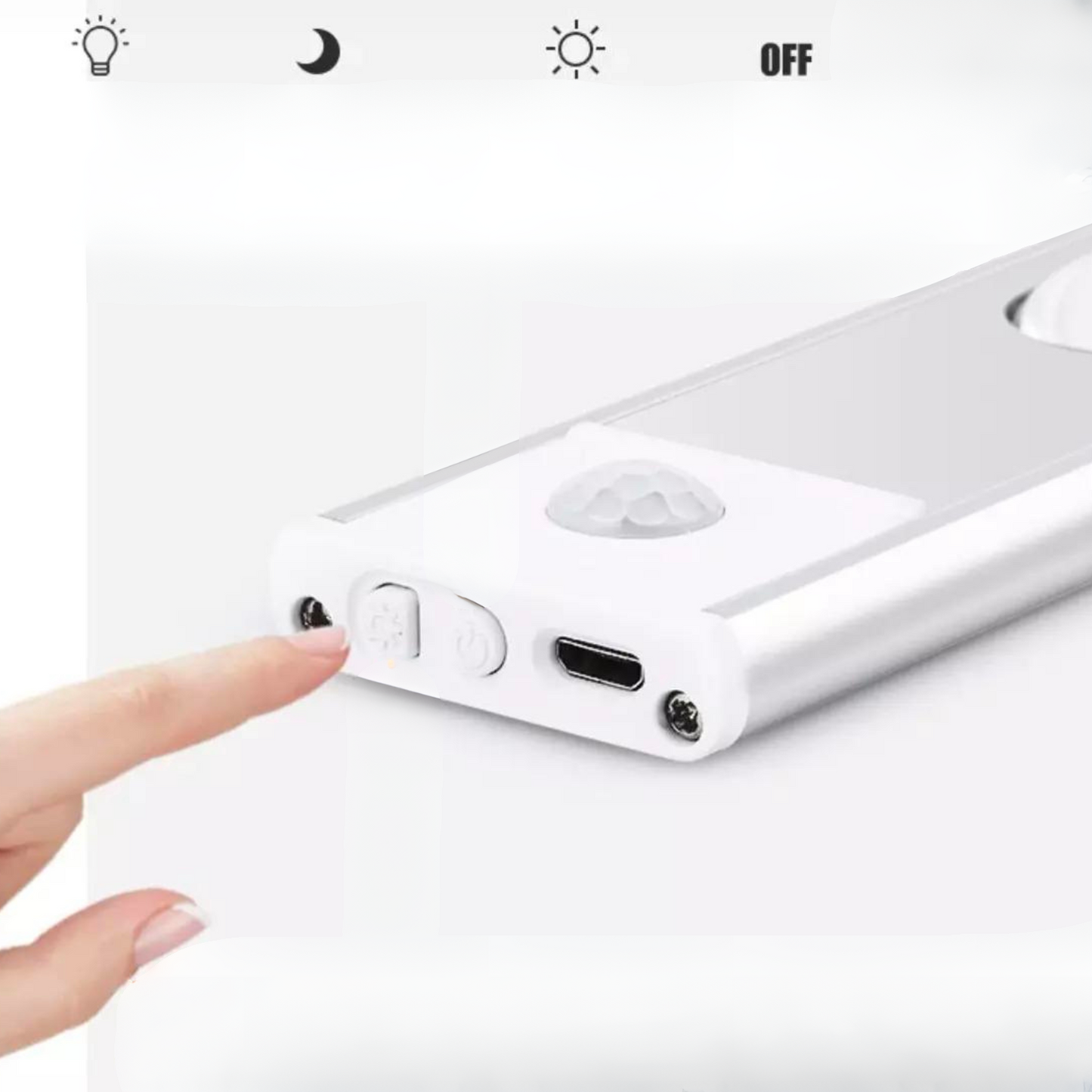 מנורת LED אלחוטית עם חיישן תנועה