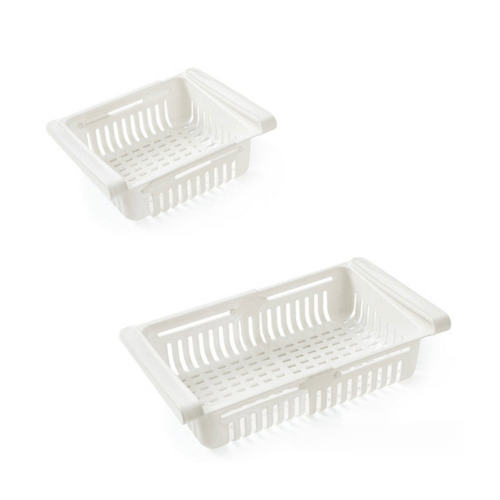 冷蔵庫用調整可能なオーガナイザー:スペースを最大限に活用