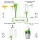 Sistema de irrigação para plantas: Irrigação fácil e sem preocupações (x6) 