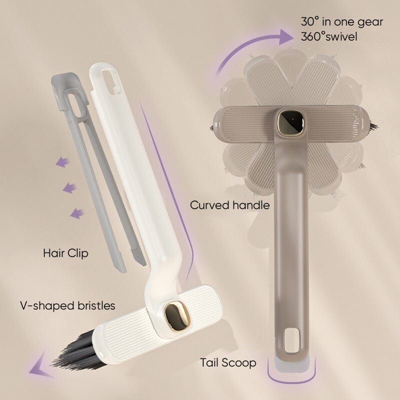 Escova rotativa multifuncional: Limpeza fácil de cantos e fissuras 