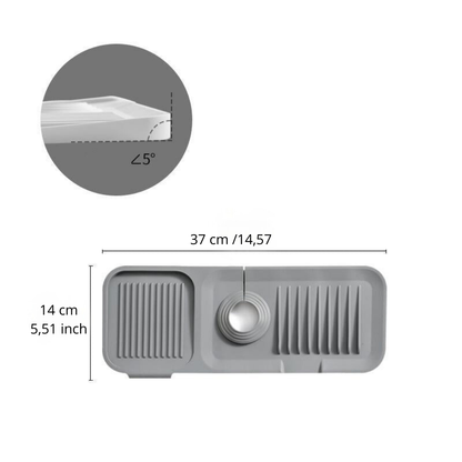 Tapete de drenaje de silicona: secado rápido y seguro 
