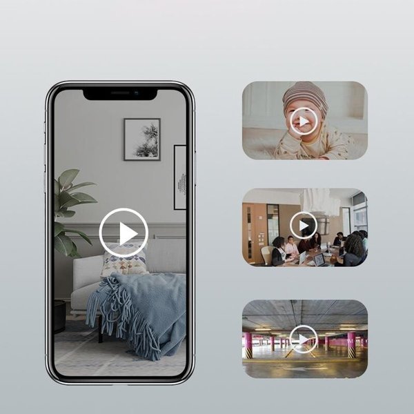 Câmera de vigilância Wi-Fi com alerta instantâneo 